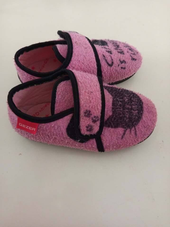 Kız Çocuk Pembe Polar Kaydırmaz Terlik - Görsel 2