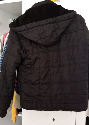 Erkek Çocuk Siyah Fermuarlı Street Wear Mont - Görsel 6