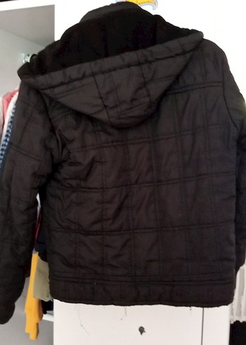 Erkek Çocuk Siyah Fermuarlı Street Wear Mont - Görsel 5