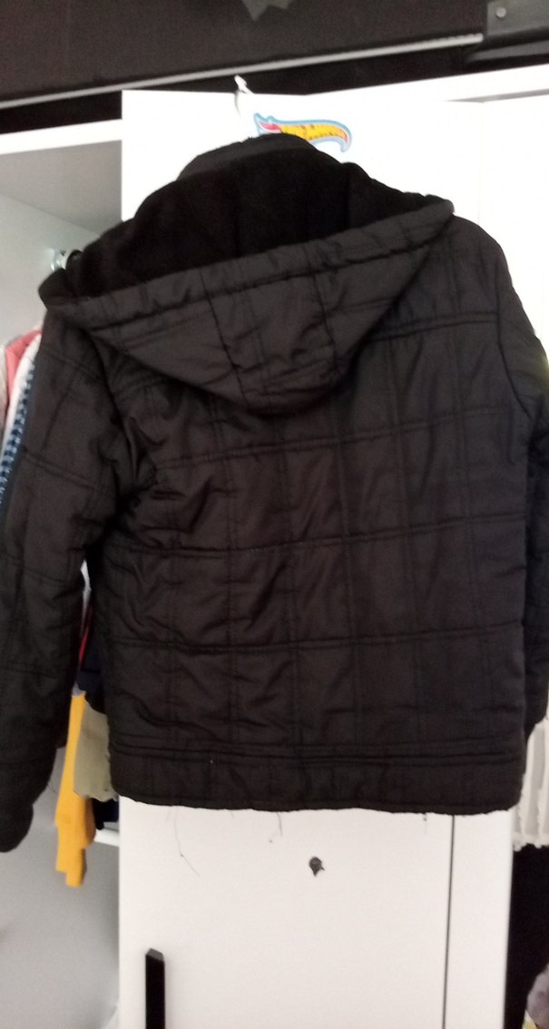 Erkek Çocuk Siyah Fermuarlı Street Wear Mont - Görsel 5