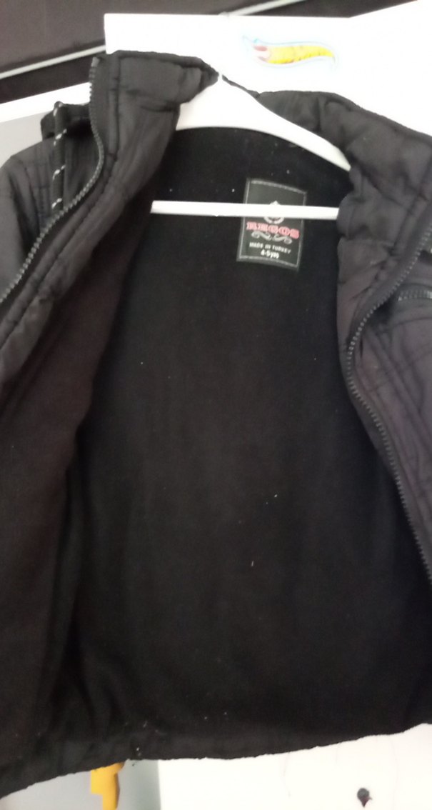 Erkek Çocuk Siyah Fermuarlı Street Wear Mont - Görsel 3