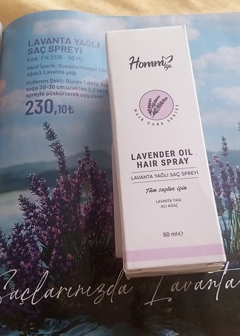 Homm Life Lavanta Yağlı Saç Spreyi 50 ml - Görsel 2