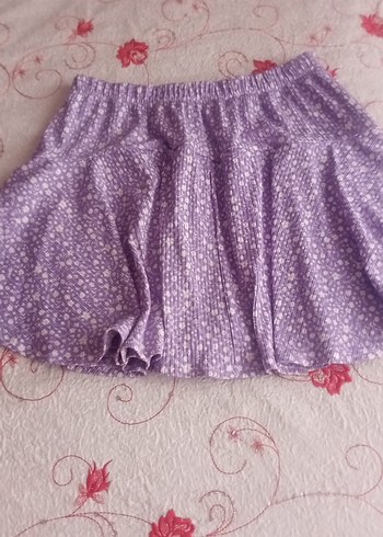 Mor Renkli Mini Etek