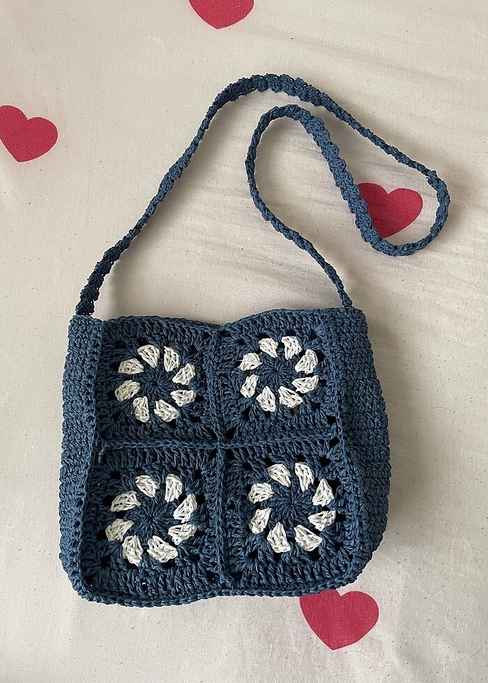 Örgü motifli çanta - Görsel 2