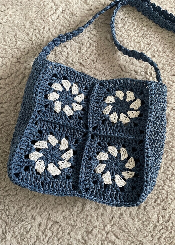 Örgü motifli çanta - Görsel 3