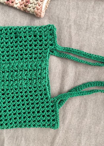 Bohem Çok Renkli Örgü Kadın Çanta - Görsel 2