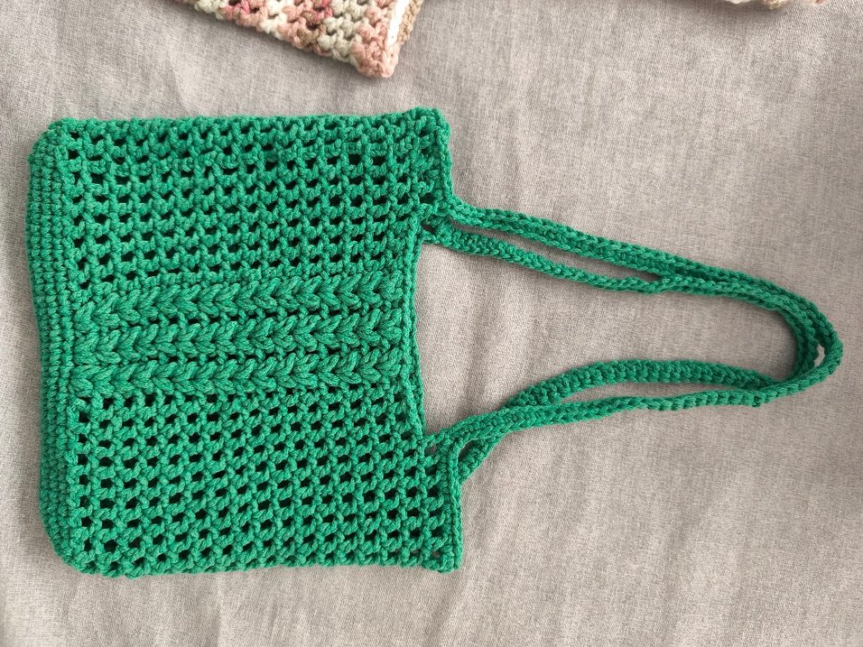 Bohem Çok Renkli Örgü Kadın Çanta - Görsel 2