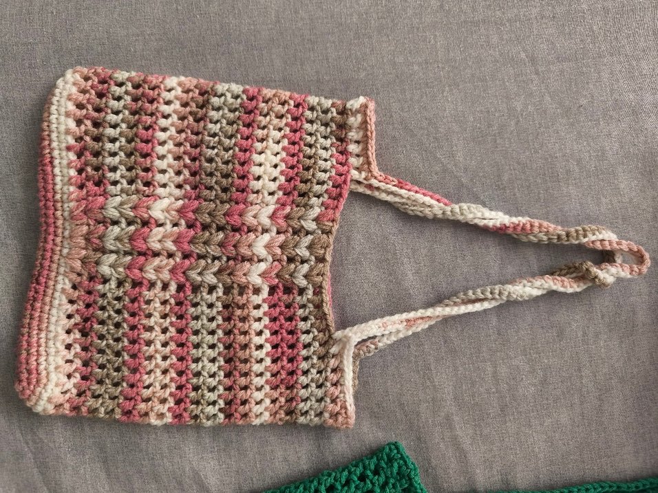 Bohem Çok Renkli Örgü Kadın Çanta - Görsel 5