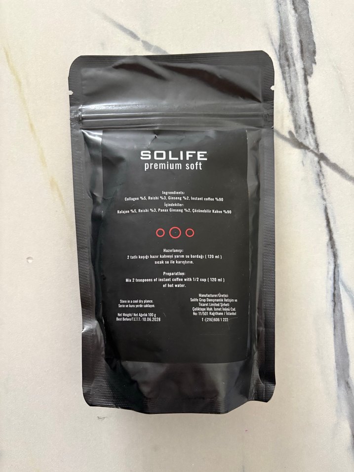 Solife Kolajenli Reishi Hazır Kahve 100g - Görsel 2