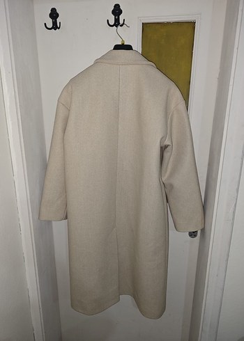 Bej Erkek Midi Düğmeli Kaban - Görsel 5