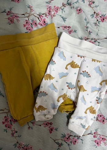 Sarı Erkek Çocuk Pamuklu Rahat Kesim Pantolon - Görsel 2