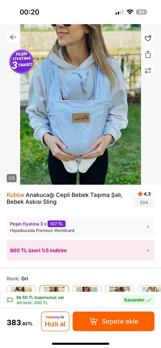 Kubbe Sling - Görsel 2