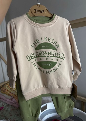 Erkek Bebek Yeşil Baskılı Sweatshirt - Görsel 2