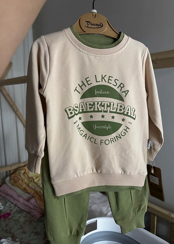 Erkek Bebek Yeşil Baskılı Sweatshirt - Görsel 6