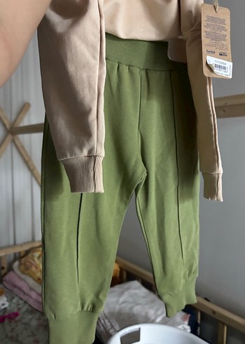 Erkek Bebek Yeşil Baskılı Sweatshirt - Görsel 3