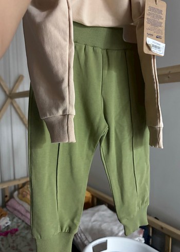 Erkek Bebek Yeşil Baskılı Sweatshirt - Görsel 5