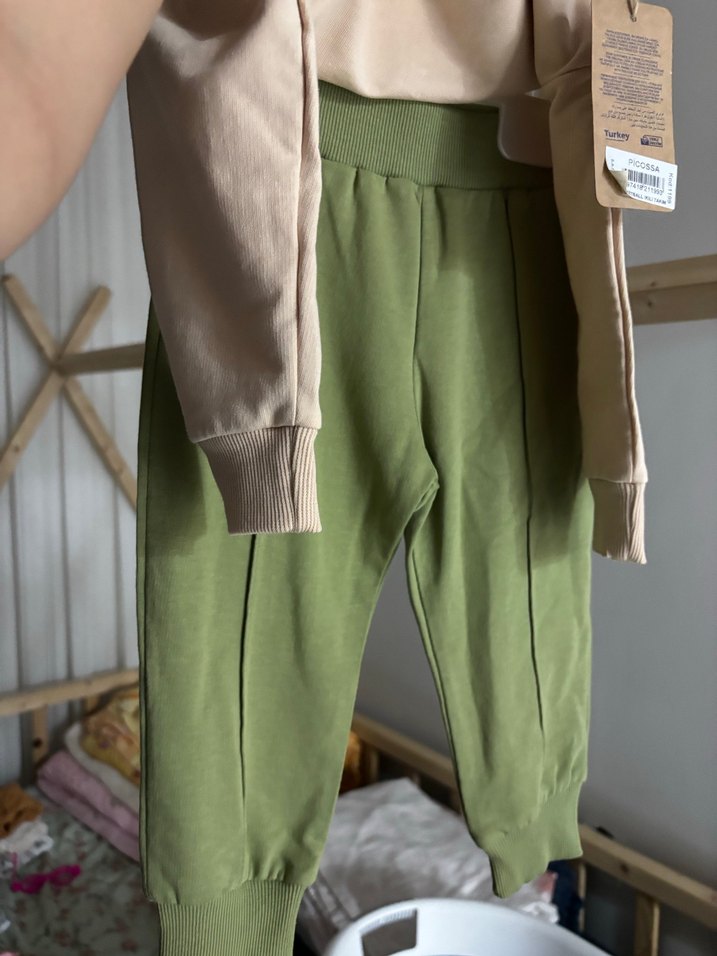 Erkek Bebek Yeşil Baskılı Sweatshirt - Görsel 4