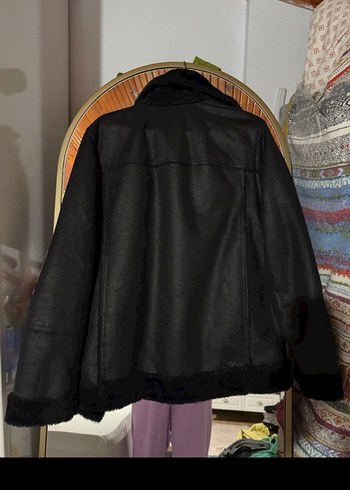 Siyah Kadın Deri Biker Ceket - Görsel 2