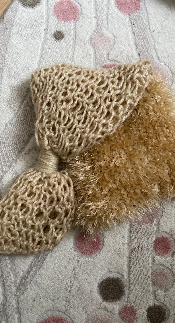 El örgüsü Parlak Bej Bere - Görsel 2