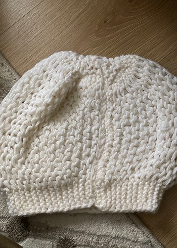 Beyaz Örgü Kadın Bere - Görsel 2