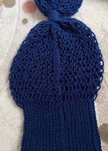 Lacivert Örgü Kadın Bere - Görsel 3