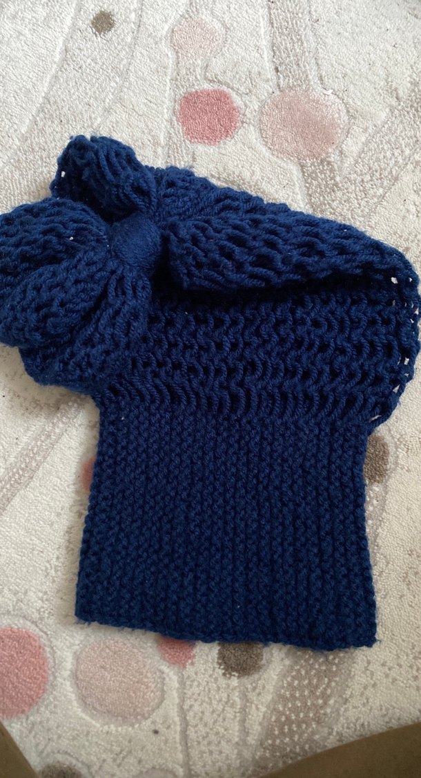 Lacivert Örgü Kadın Bere - Görsel 2