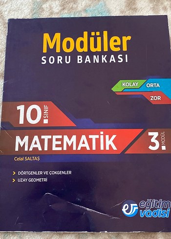 10. Sınıf Matematik Modüler Soru Bankası 3. Modül