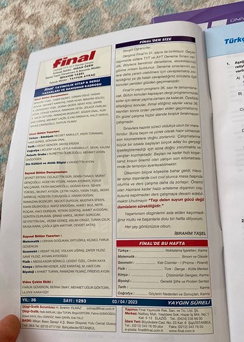 Beden Final TYT AYT Sayısal Soru Bankası