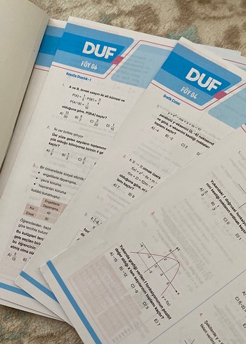  Beden DUF AYT Matematik Ders Uygulama Föyleri