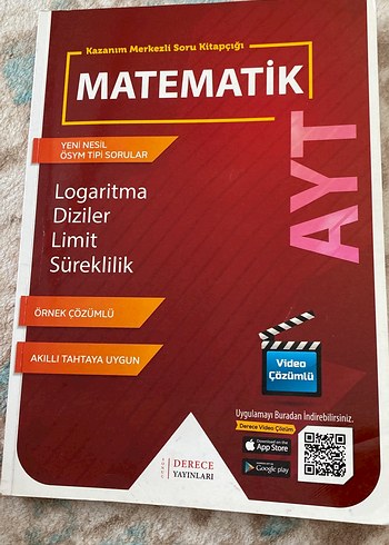 Derece Yayınları AYT Matematik Soru Kitabı