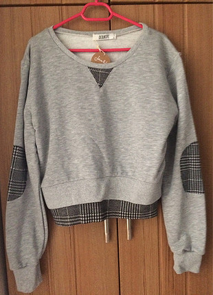 l Beden gri Renk gri sweatshirt