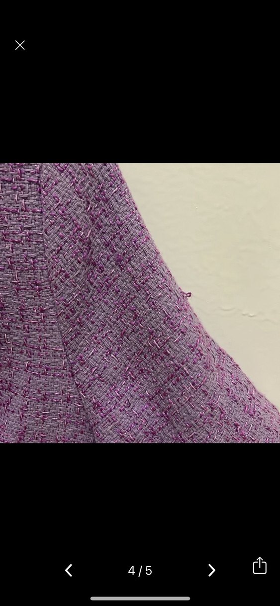 tuvit mor lila crop blazer ceket Mini Kısa Kol Düğmeli - Görsel 4