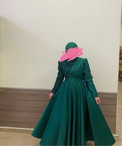 xl Beden Kadın Tesettür Abiye Elbise