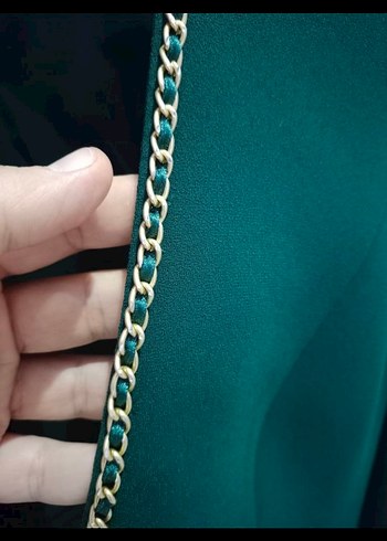 Ekol Düğmeli Yeşil Mini Blazer Kadın - Görsel 3