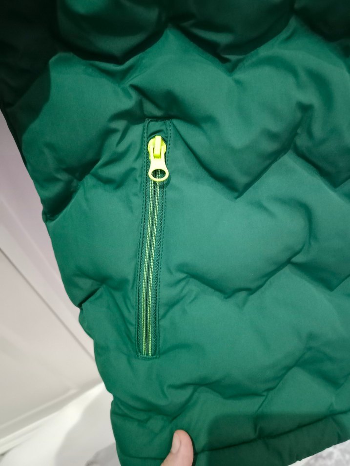 Yeşil Kapüşonlu Fermuarlı Erkek Çocuk Mont - Görsel 4