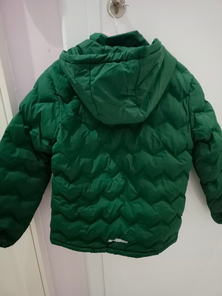 Yeşil Kapüşonlu Fermuarlı Erkek Çocuk Mont - Görsel 3