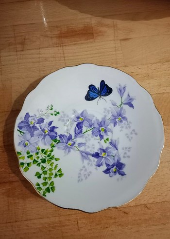 Pastel Mor Kelebekli Porselen Fincan Takımı - Görsel 3