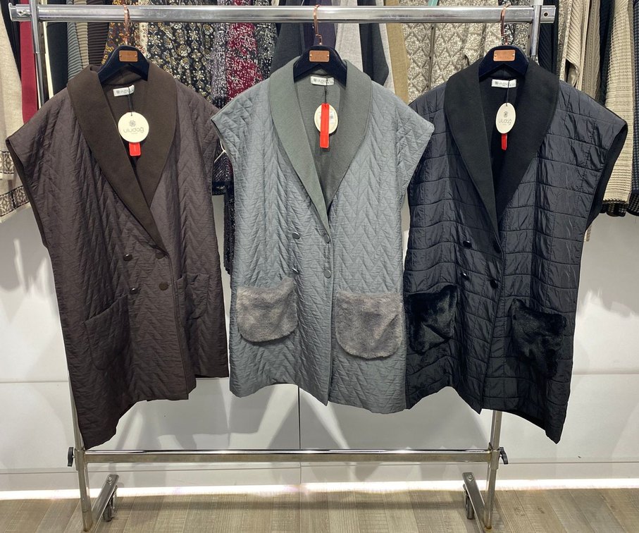 Siyah Kapitoneli Triko Yelek - Görsel 3