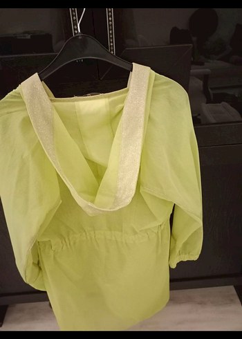 Seçil Düğmeli Sarı Midi Kadın Trençkot - Görsel 4