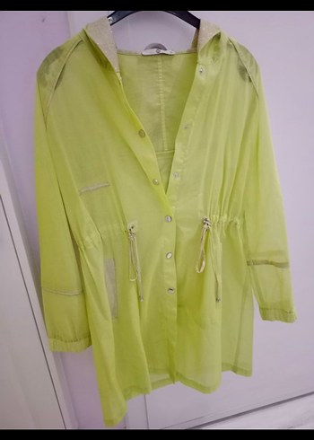 Seçil Düğmeli Sarı Midi Kadın Trençkot - Görsel 7