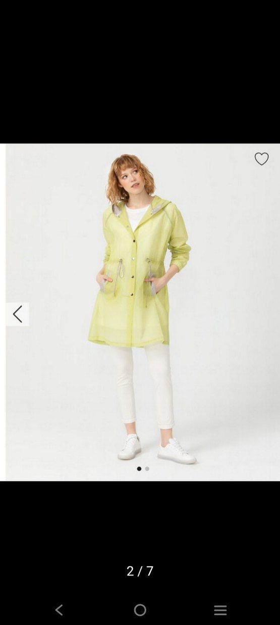 Seçil Düğmeli Sarı Midi Kadın Trençkot - Görsel 2