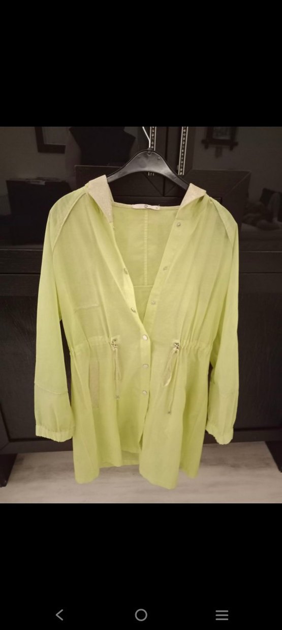 Seçil Düğmeli Sarı Midi Kadın Trençkot - Görsel 3