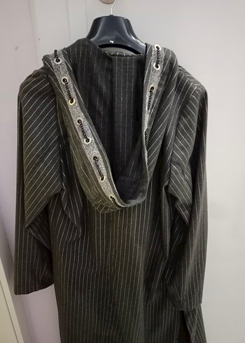 Seçil Kadın Gri Nakışlı Uzun Kollu Ceket - Görsel 6