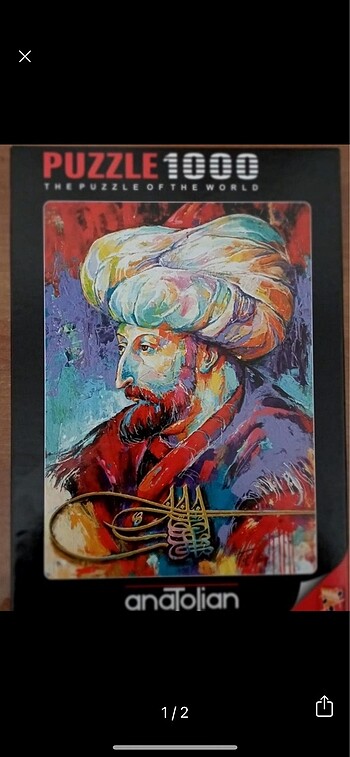 1078 Parça Fatih Sultan Mehmet Portre Puzzle