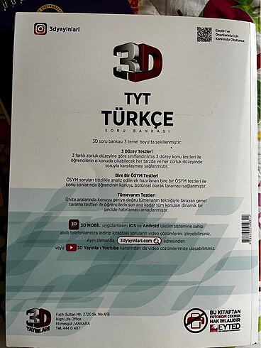  3D Tyt Türkçe Soru Bankası