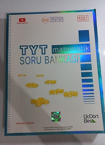 ÜçDörtBeş Yayınları TYT Matematik Soru Bankası 