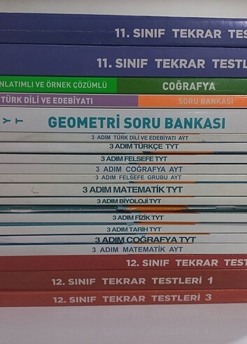  Beden 3 Adım Soru Bankaları, Tekrar Testleri, MEB kitapları 