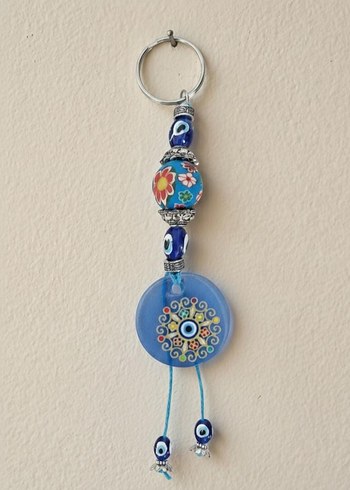 Renkli Boncuklu Bohem Anahtarlık - Görsel 2