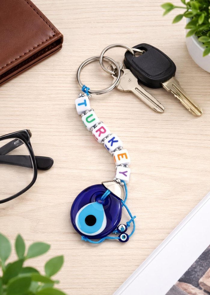 Renkli Zincir Detaylı Kadın Anahtarlık - Görsel 2