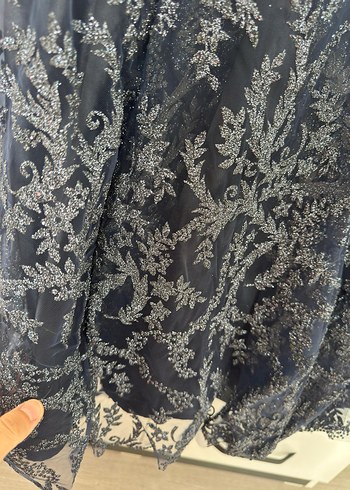 Lacivert abiye - Görsel 3